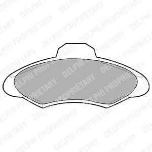 Тормозные колодки DELPHI LP673