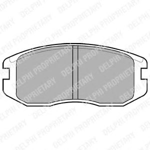 Тормозные колодки DELPHI LP736