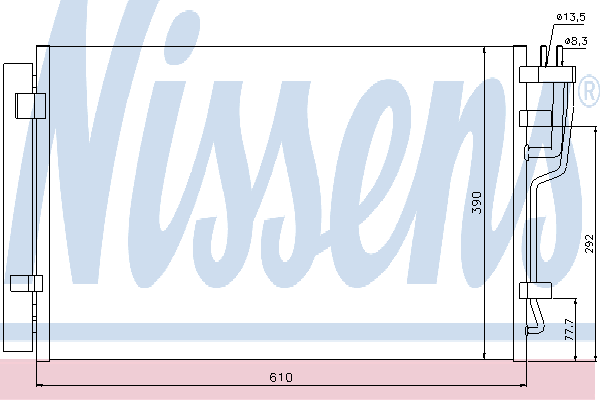 Радиатор кондиционера NISSENS 940006
