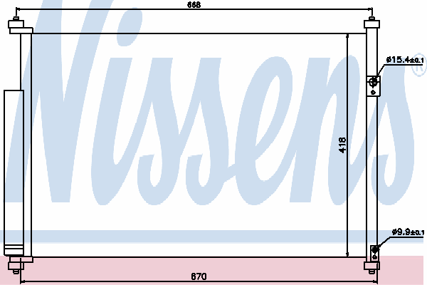 Радиатор кондиционера NISSENS 940012