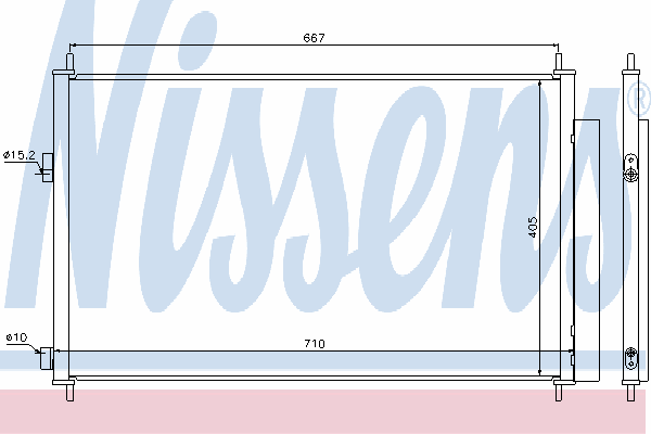 Радиатор кондиционера NISSENS 940021