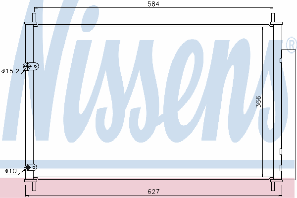 Радиатор кондиционера NISSENS 940037