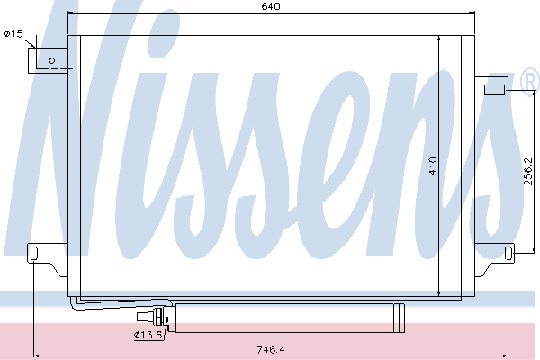 Радиатор кондиционера NISSENS 940054