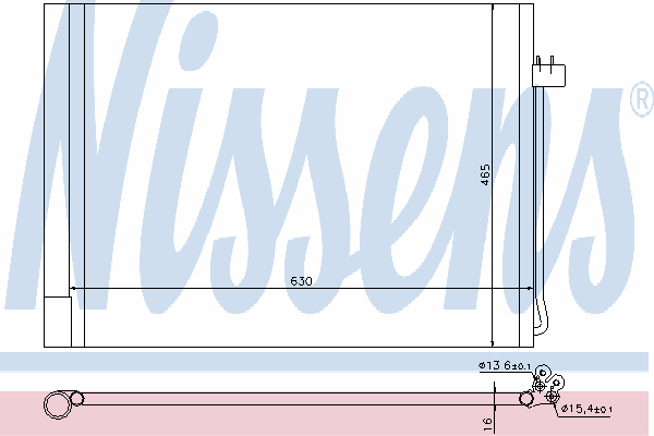 Радиатор кондиционера NISSENS 940058