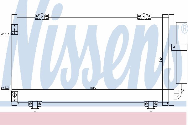 Радиатор кондиционера NISSENS 94540
