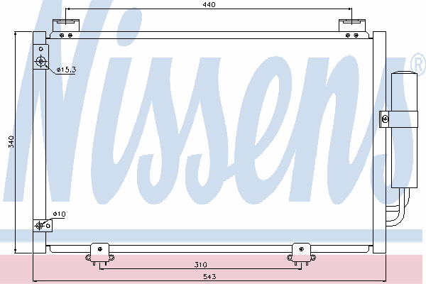 Радіатор кондиціонера NISSENS 94581