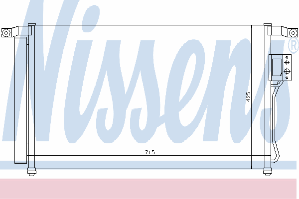 Радиатор кондиционера NISSENS 94869