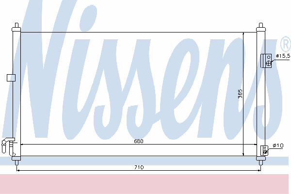 Радиатор кондиционера NISSENS 94893