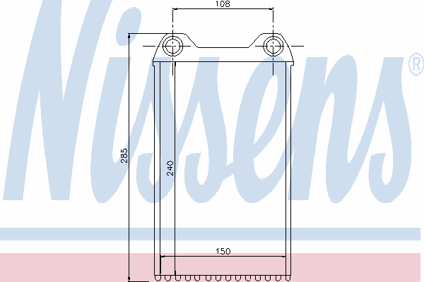 Радиатор отопителя NISSENS 70226