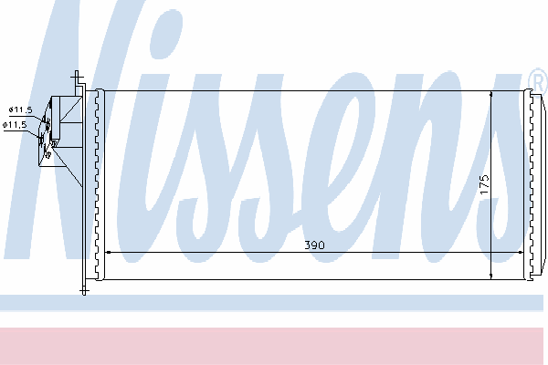 Радиатор отопителя NISSENS 71806