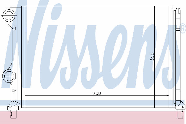 Радиатор охлаждения NISSENS 61765