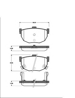 Тормозные колодки NK 222222