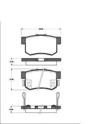 Тормозные колодки NK 222634