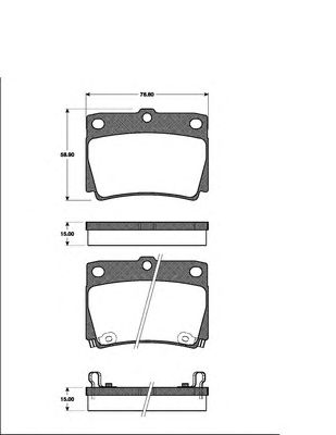 Тормозные колодки NK 223030
