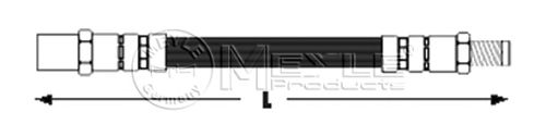 Тормозной шланг MEYLE 014 042 0006