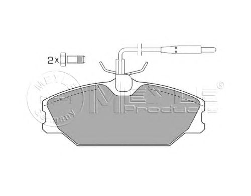 Тормозные колодки MEYLE 025 213 8818/W