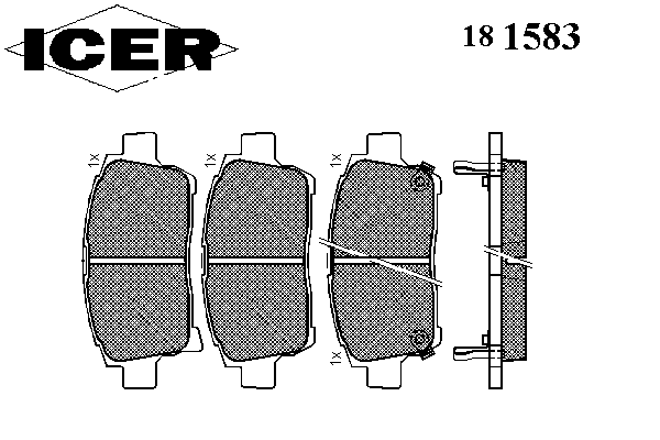 Тормозные колодки ICER 181583