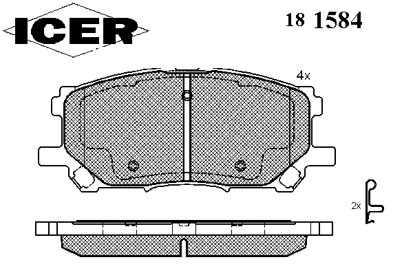 Тормозные колодки ICER 181584