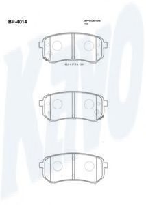 Тормозные колодки KAVO PARTS BP-4014