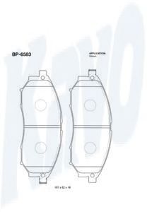 Тормозные колодки KAVO PARTS BP-6583