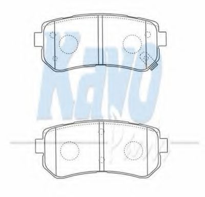Тормозные колодки KAVO PARTS BP-4018