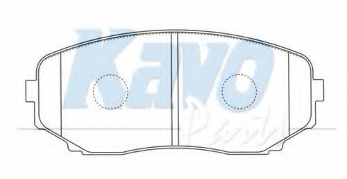 Тормозные колодки KAVO PARTS BP-4573
