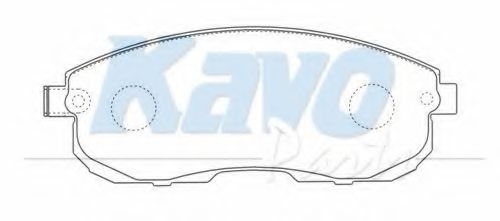 Тормозные колодки KAVO PARTS BP-6602