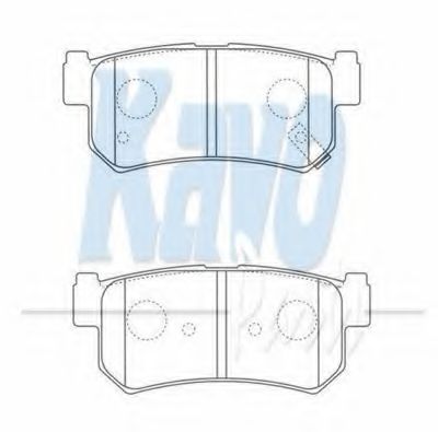 Тормозные колодки KAVO PARTS BP-7503