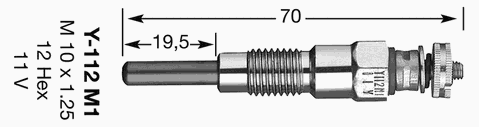 Свеча накала NGK 2531
