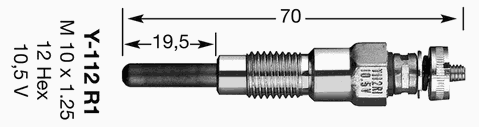 Свеча накала NGK 1032