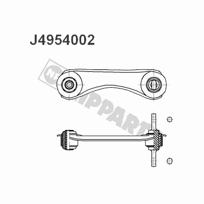 Рычаг подвески NIPPARTS J4954002