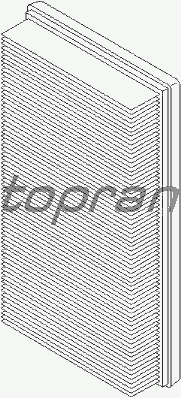 Воздушный фильтр TOPRAN 107 756
