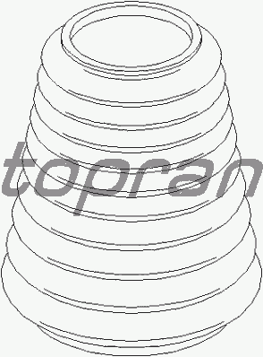 Пильник амортизатора TOPRAN 103 619