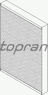 Фильтр салона TOPRAN 109 106