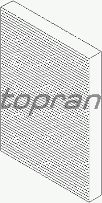 Фильтр салона TOPRAN 108 407