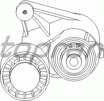 Натяжитель ремня TOPRAN 400 140
