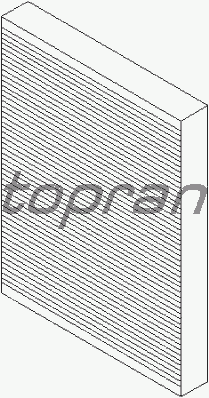 Фильтр салона TOPRAN 207 014