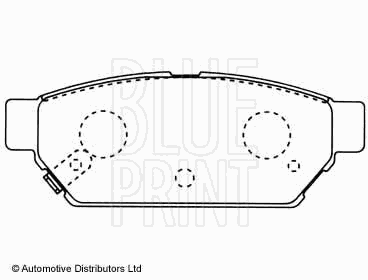 Тормозные колодки BLUE PRINT ADC44244