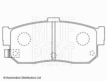 Тормозные колодки BLUE PRINT ADN14281