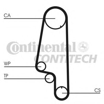 Комплект ремня ГРМ CONTITECH CT847K1