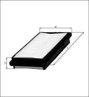Воздушный фильтр KNECHT LX 827