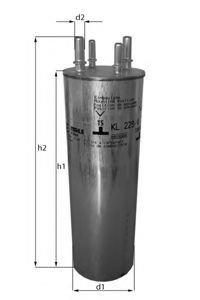 Паливний фільтр MAHLE ORIGINAL KL 229/4