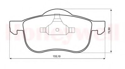 Тормозные колодки JURID 573003J-AS