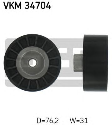 Направляющий / паразитный ролик  поликлинового ремня SKF VKM 34704