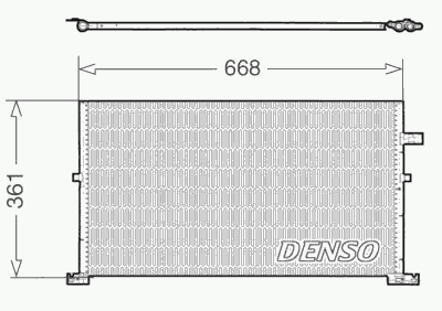 Радиатор кондиционера DENSO DCN10013