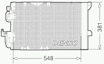 Радіатор кондиціонера DENSO DCN20005