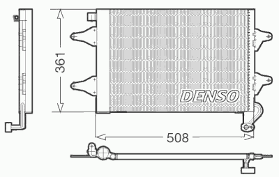Радиатор кондиционера DENSO DCN27004