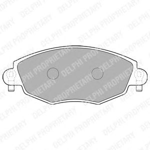 Гальмівні колодки DELPHI LP1533