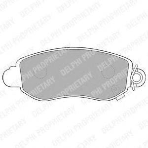 Тормозные колодки DELPHI LP1582