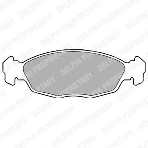 Тормозные колодки DELPHI LP702